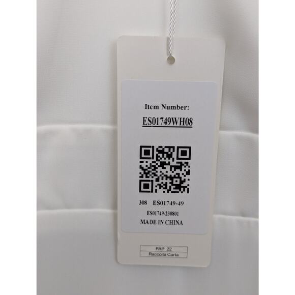 Ever Pretty NWT V-Neck High Low Ruffles Chiffon Dress Size Large - Picture 16 of 16